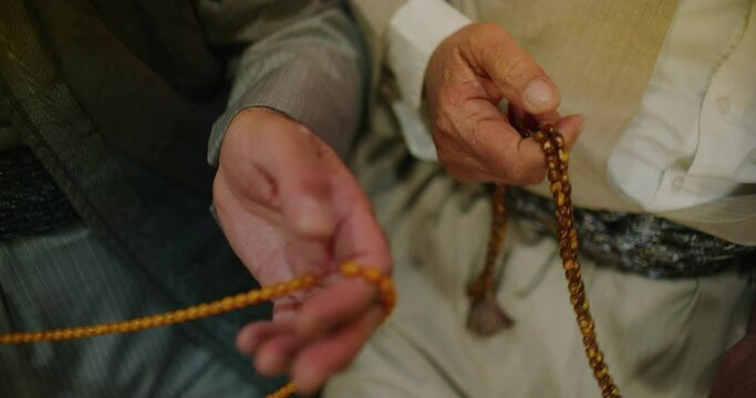 Traditional Worry Beads And Rosaries Near The Citadel in Erbil, Iraq