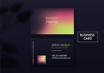 Elegant Business Card Layout
