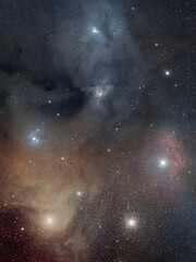Antares and the Rho Ophiuchi Cloud Complex from Christchurch, New Zealand, July 2021.