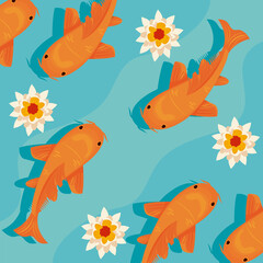 orange koi fishes