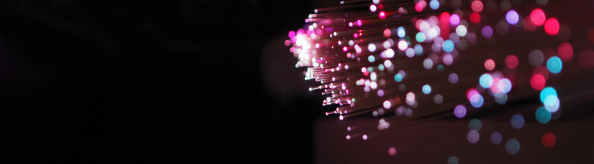 optical fiber lamp, colored optical fibers, night lights, futuristic neon color style party, new...