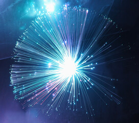 fiber optic lamp colored optical fibers