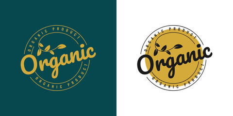 Organic logo template design