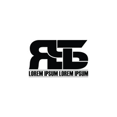 RSL letter monogram logo design vector