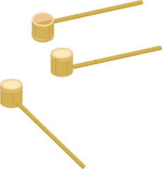 竹製のひしゃく