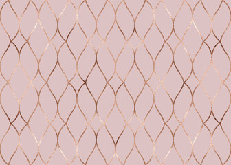 Naklejka premium Gold glitter knitted rope seamless pattern.