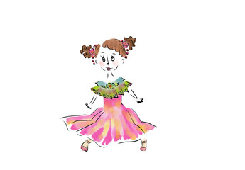 princess with a flower