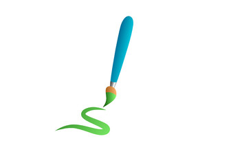 paint brush isolated