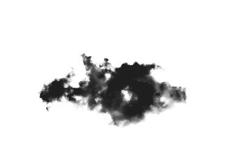 black smoks on  white background