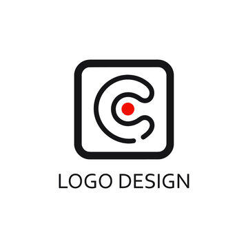Letter c for logo company design