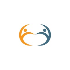people care community vector icon illustration