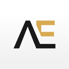 Fototapeta premium AE Initial letter monogram logo designs inspiration