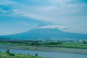 東海道線から見える富士山