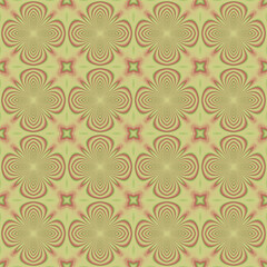 Fototapeta premium Mosaic seamless pattern with abstract ornament in emerald color. Texture for textile and home interior decor.