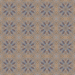 Abstract colorful seamless jacquard mosaic pattern. Design for fabric, wallpaper, paper, cover, weaving, packaging, tile, ceramics. Background for fashion textiles.