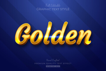 Obraz premium Golden Shine editable premium text effect font style