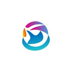 Abstract logo design vector illustration. EPS10.