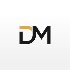 DM Initial letter monogram logo designs inspiration