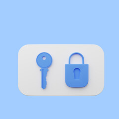 3d illustration of element user interface ui simple icon