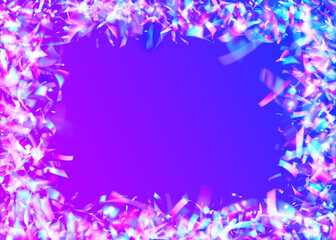 Carnival Background. Birthday Texture. Iridescent Tinsel. Unicorn Foil. Blur Vaporwave Backdrop. Blue Disco Sparkles. Metal Design. Glitter Art. Violet Carnival Background
