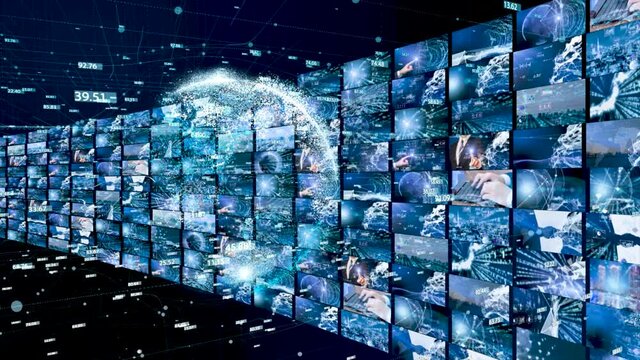 デジタル営業　在宅勤務　テレワーク　IoTによる大都市のデジタル化 背景画像のイメージ