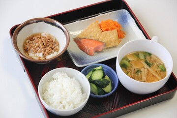 手作りの和朝食