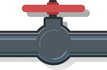Water fittings. Pipeline for various purposes. System repair and liquid or gas supply symbol. Illustration isolated on background vector
