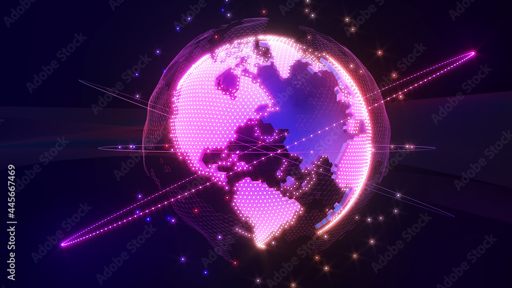 Poster image communication network world image hologram,network image computer science,system connection sc