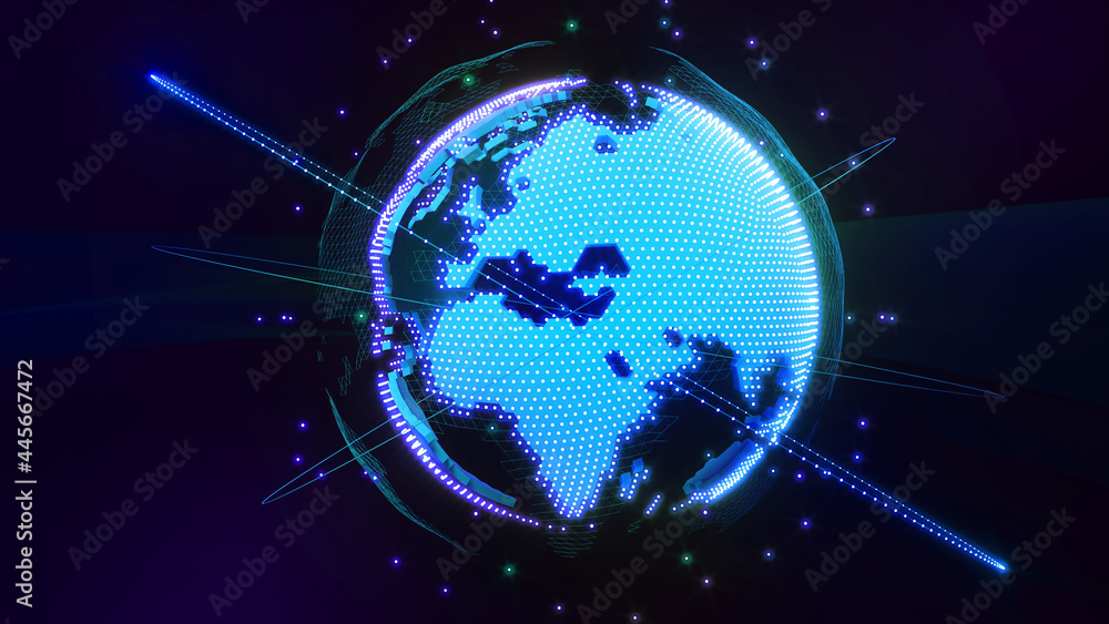Poster image communication network world image hologram,network image computer science,system connection sc