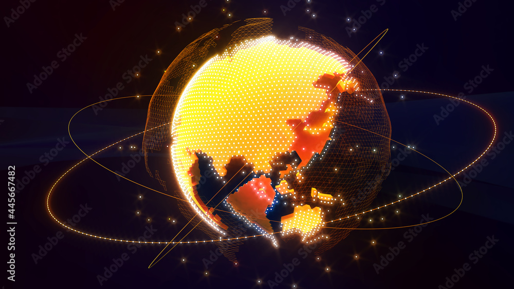 Poster image communication network world image hologram,network image computer science,system connection sc