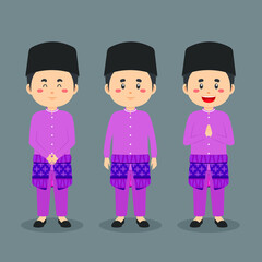 Brunei Character with Various Expression