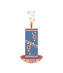 burning candle aroma