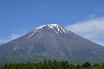 Obraz premium 富士山大沢崩れ