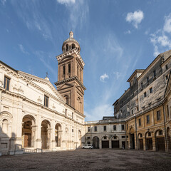 Fototapeta na wymiar Castello square in Mantua, Italy