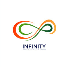 Infinity logo vector illustration. modern logo template