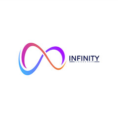 Infinity logo vector illustration. modern logo template