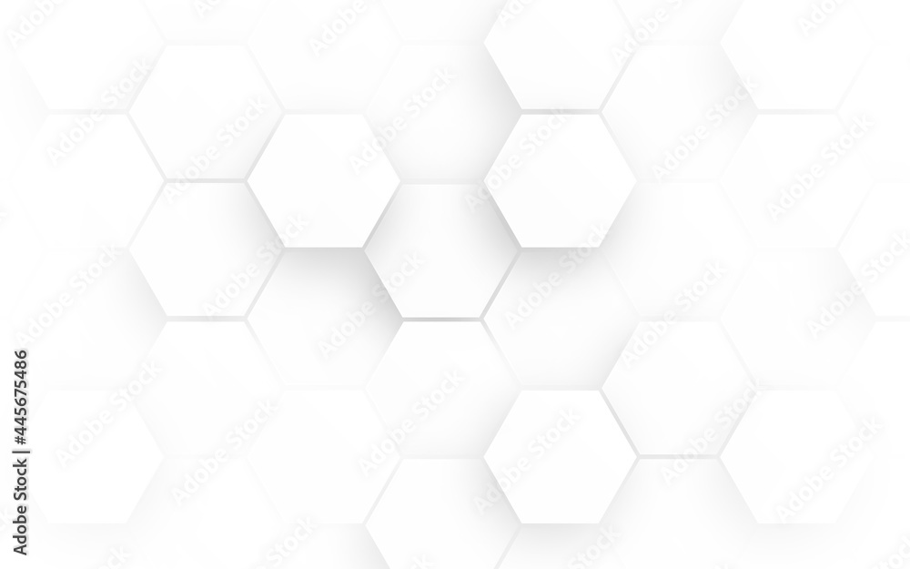Poster hexagon concept design abstract technology background vector eps, abstract white hexagon concept bac