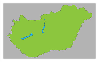 ハンガリー　　　　　　　　　　　　　　　　　　　　　　　　　　　　　　　　　　　地図