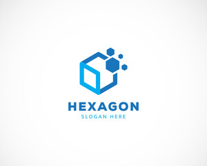 hexagon creative design template business