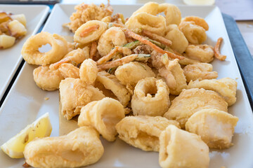 Mixed fried fish plate