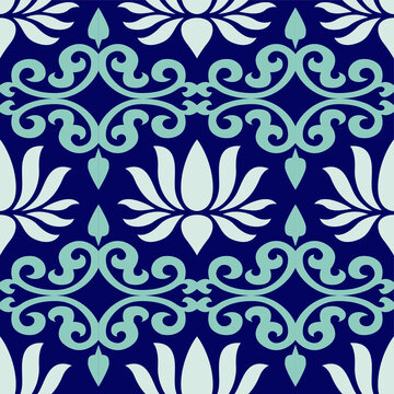 Decorative lotus flower pattern design