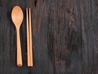 Korean Spoon and Chopstick, Sujeo Wooden Set