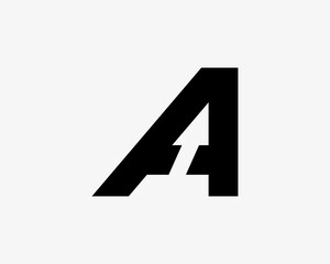 Letter A with Arrow . Letter A arrow Logo Design