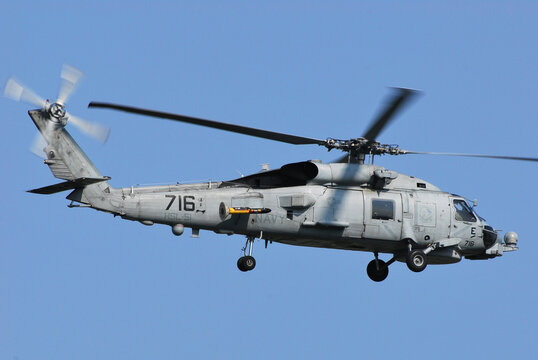 Kanagawa, Japan - May 02, 2007:United States Navy Sikorsky SH-60B Seahawk utility maritime helicopter from HSL-51 'Warlords'.