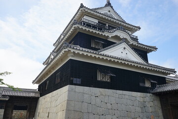 Fototapeta na wymiar Matsuyama Castle in Ehime, Japan - 日本 愛媛県 松山市 松山城 天守閣
