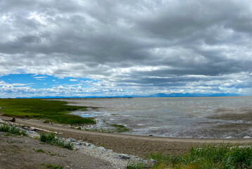Clouds over the bay in Vancouver British Columbia