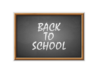Obraz premium Back to school written on a blackboard