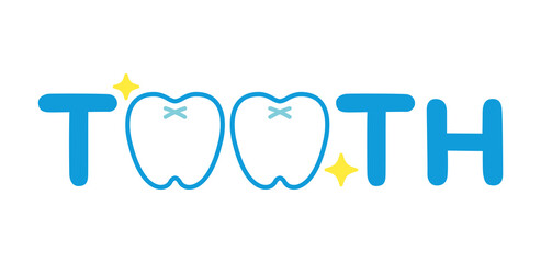 歯をアレンジした文字