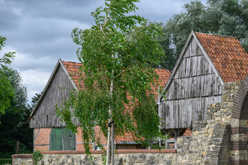 Am Wasserschloss Raesfeld im Münsterland