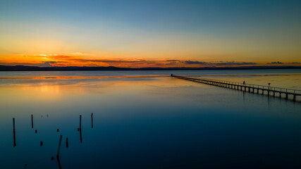 Long jetty sunset